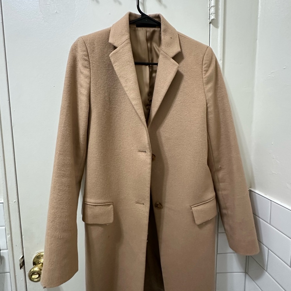 Uniqlo Women's Tan Pea Coat